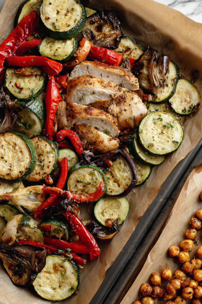 Autumn Mediterranean Diet Meal Prep Bowls-sheet pans