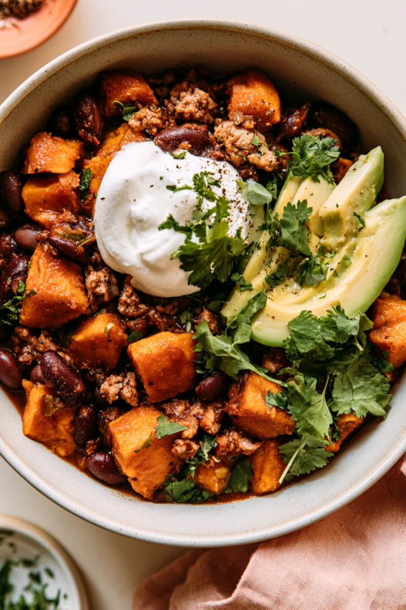 Autumn Turkey & Sweet Potato Chili