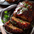 BBQ Glazed Meatloaf-plated