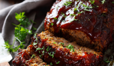 BBQ Glazed Meatloaf-plated
