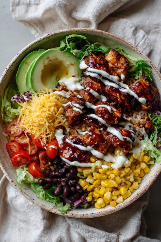 BBQ Ranch Chicken Bowl-bowl