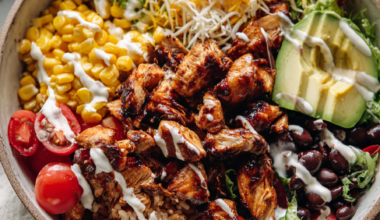 BBQ Ranch Chicken Bowl-served