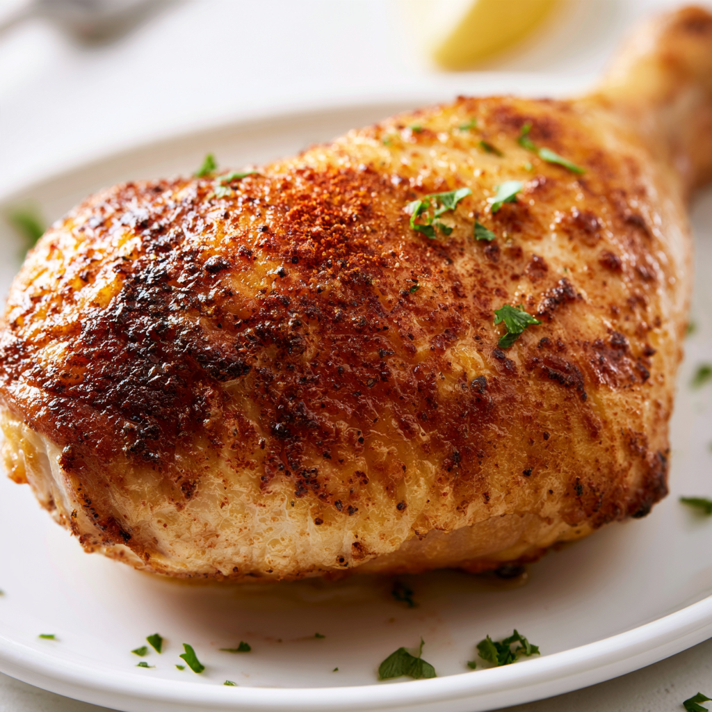 Baked Chicken Legs In The Oven Recipe-Closeup