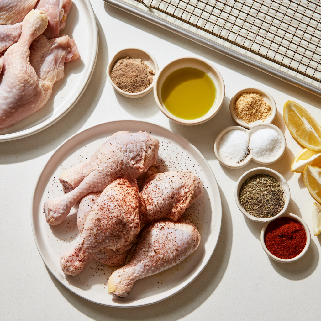 Baked Chicken Legs In The Oven Recipe-Ingredients