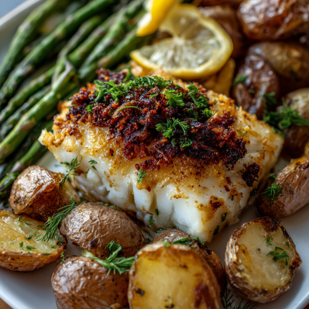 Baked Cod Recipe-closeup