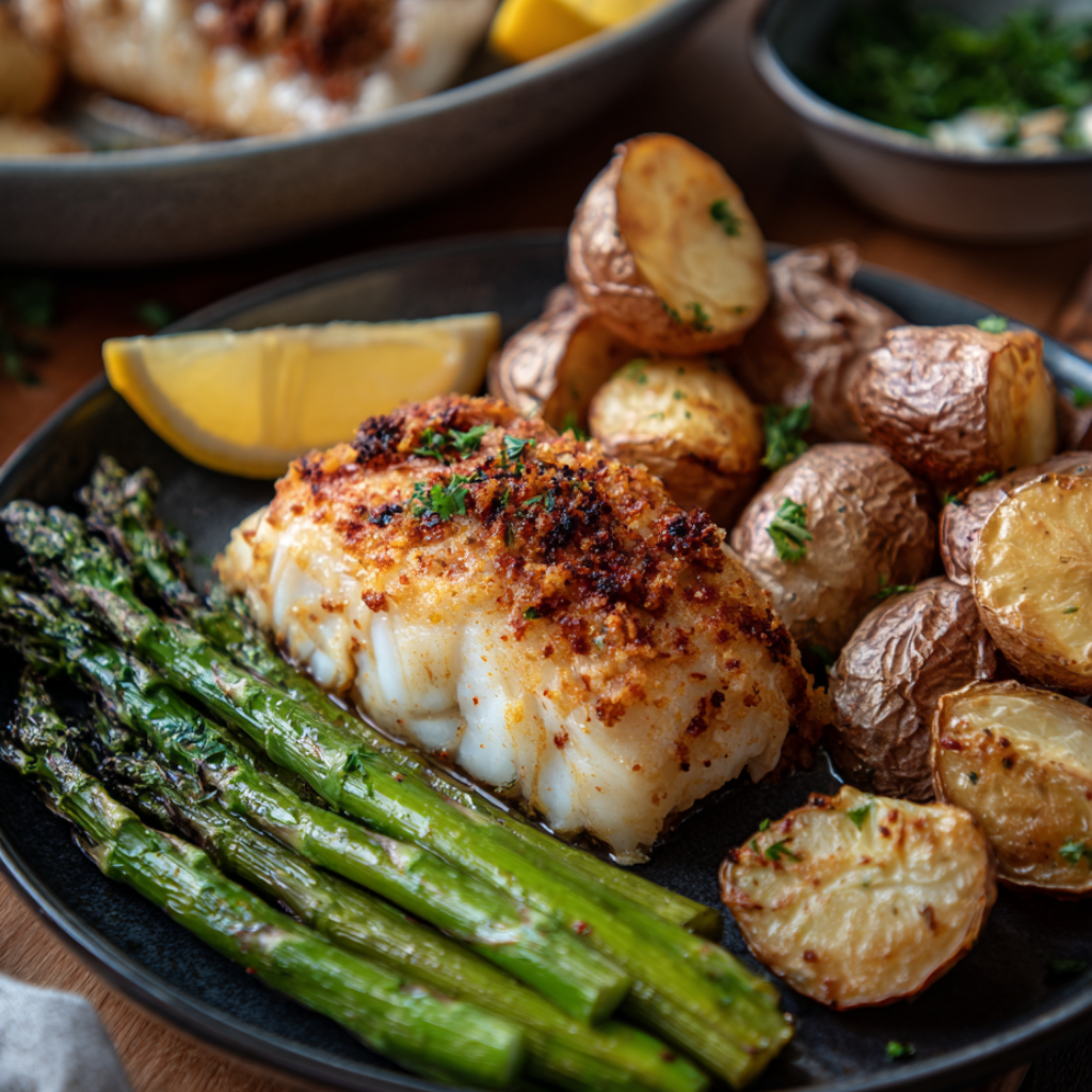 Baked Cod Recipe-served
