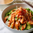 Baked Salmon Sushi Bowl with Spicy Mayo -bowl