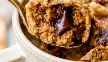 Banana Bread Mug Cake-closeup