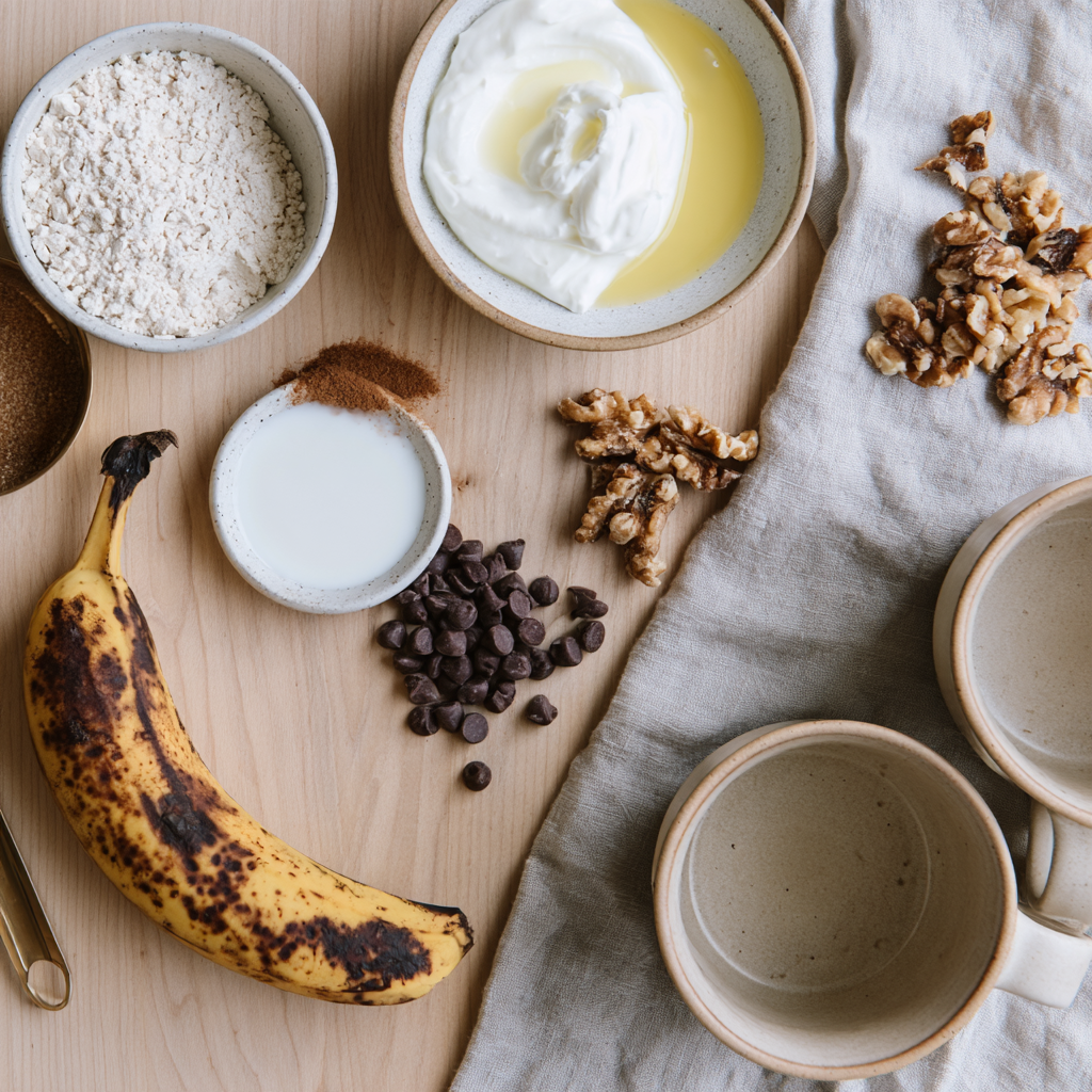 Banana Bread Mug Cake-ingredients