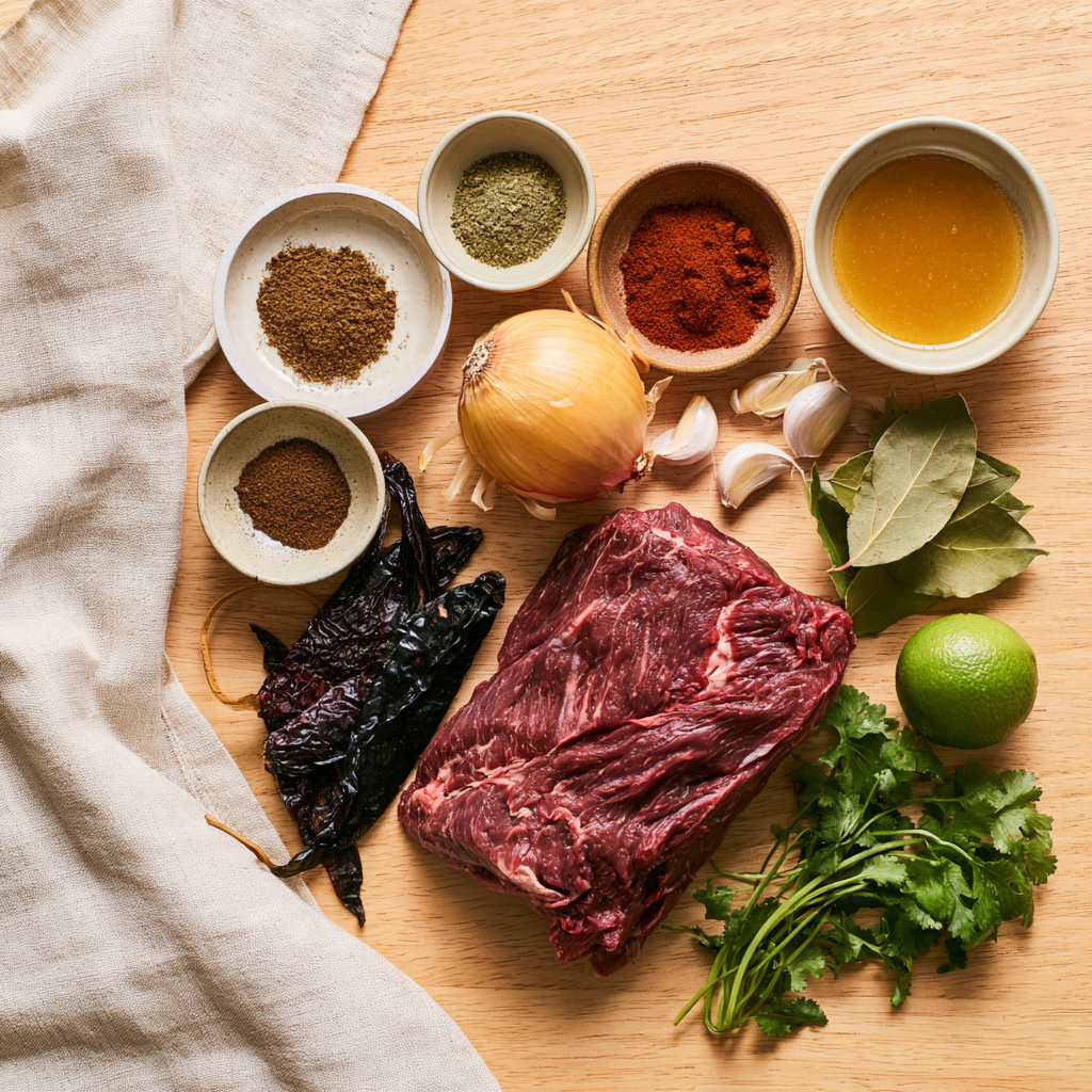 Beef Barbacoa Slow Cooker Recipe-ingredients