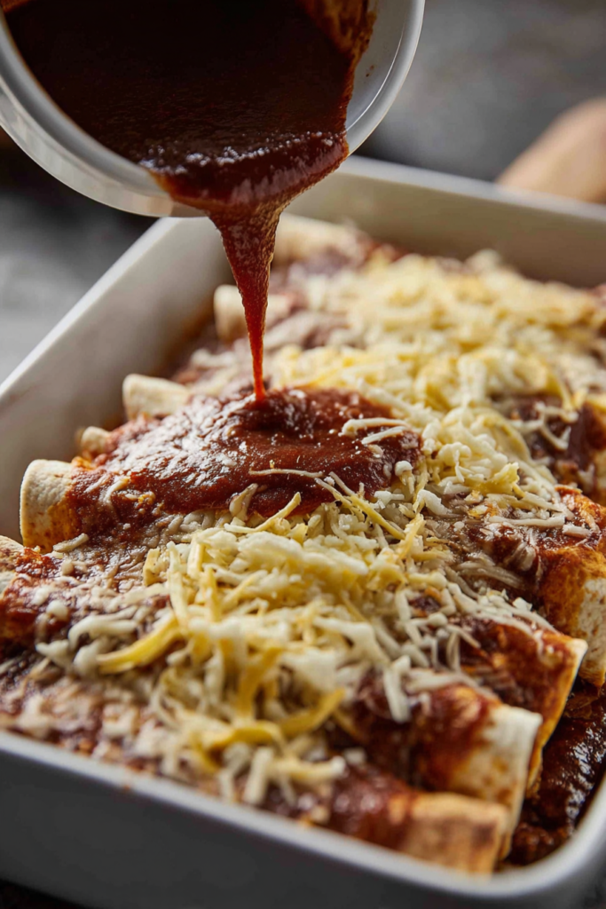 Beef Enchiladas With Red Sauce-how to make it