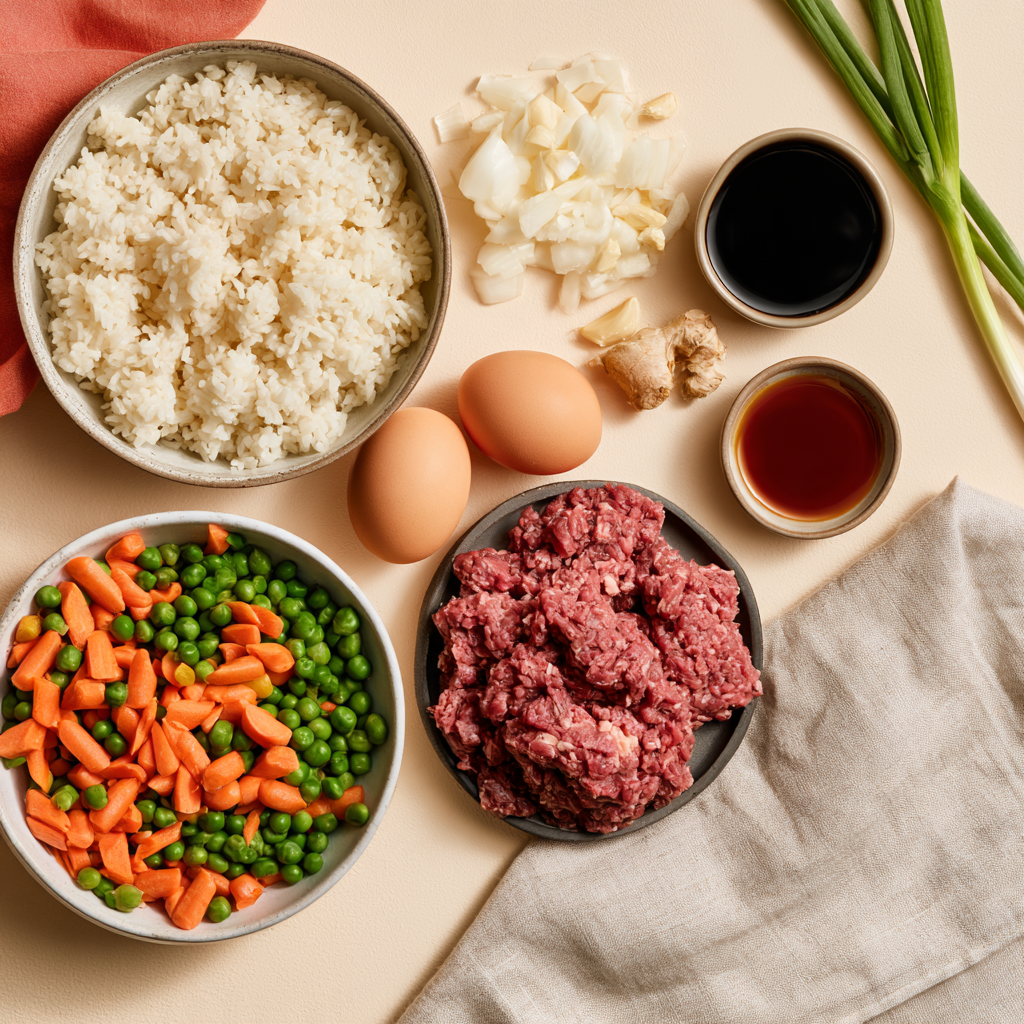 Beef Fried Rice-ingredients