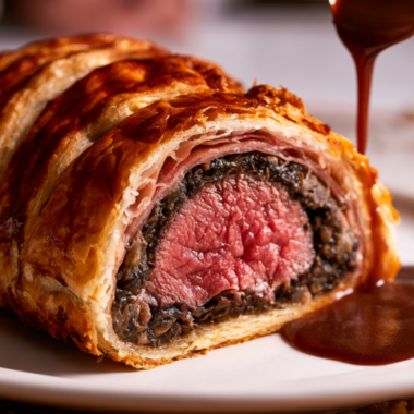 Beef Wellington — Individual Portions-closeup