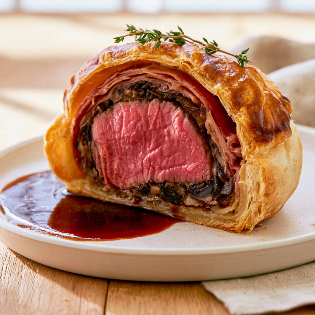 Beef Wellington — Individual Portions-closeup