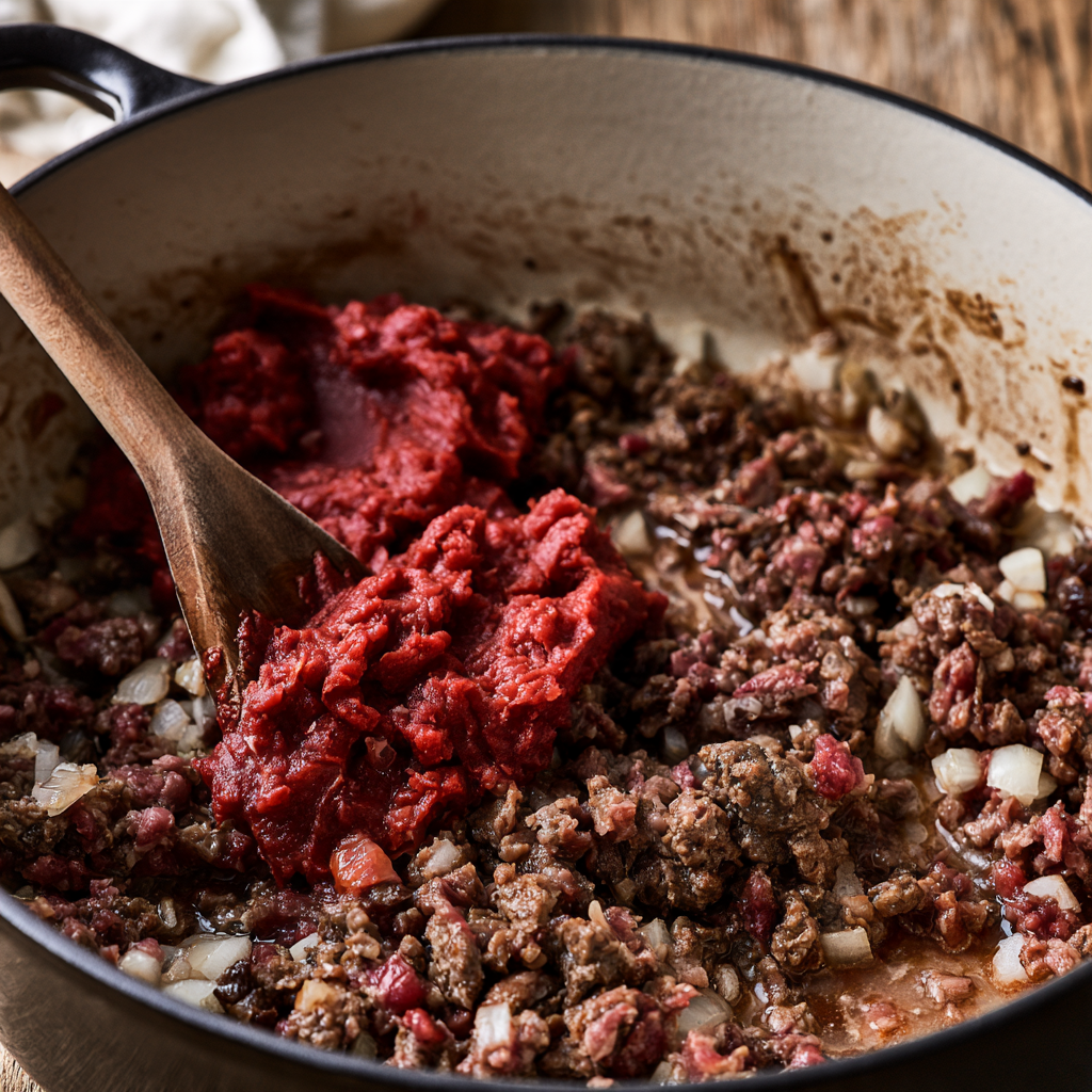 Beefaroni Recipe-browning