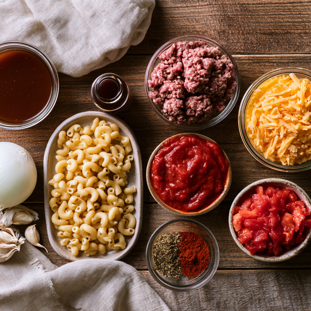 Beefaroni Recipe-ingredients
