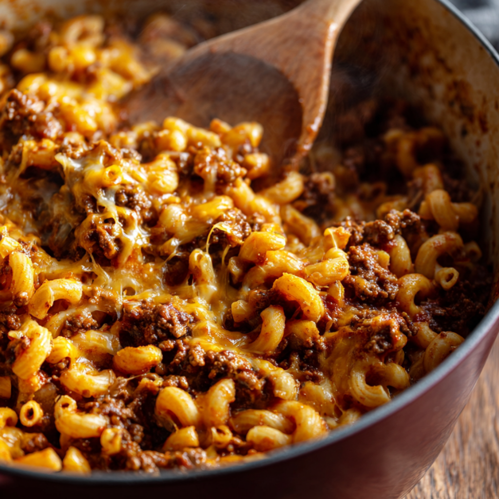 Beefaroni Recipe-one pot