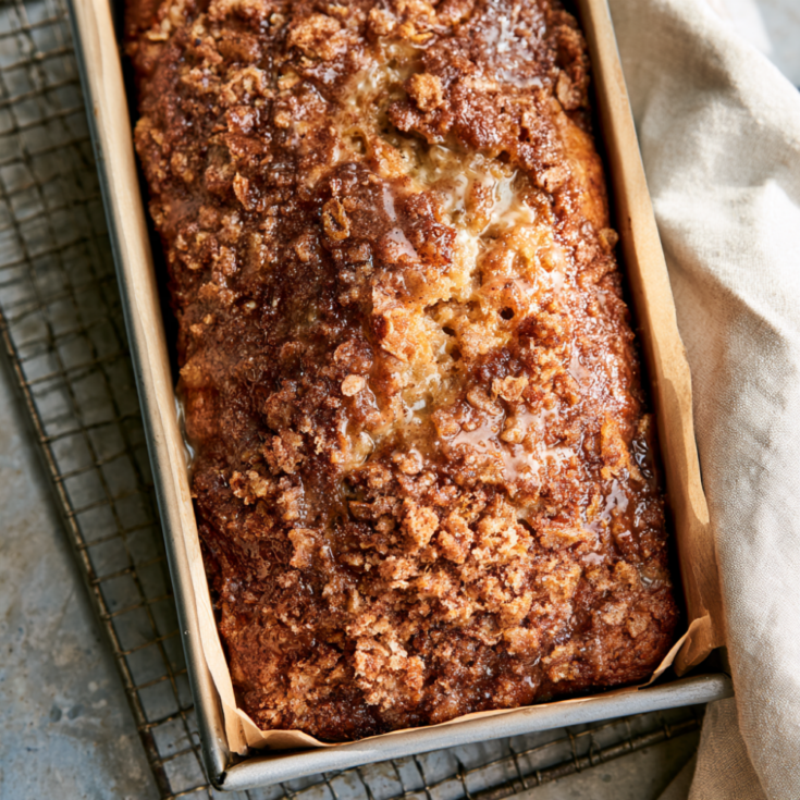 Best Ever Cinnamon Banana Bread-baked