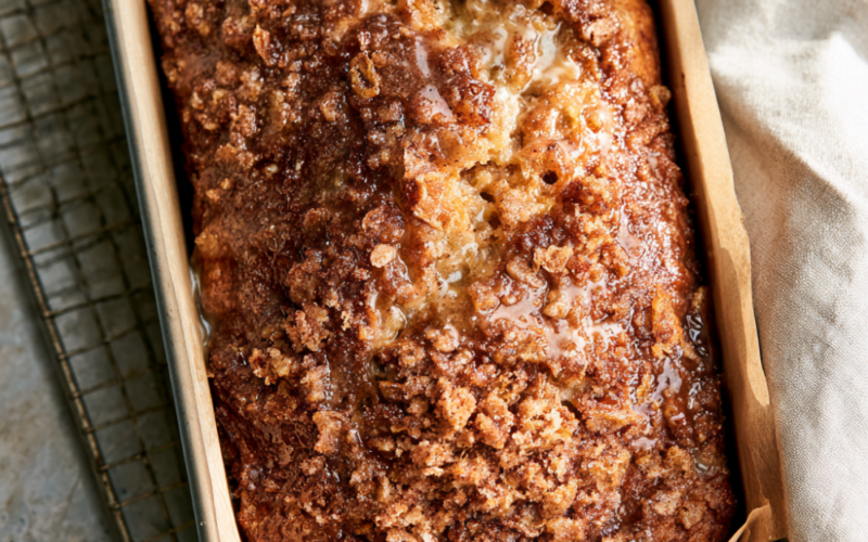 Best Ever Cinnamon Banana Bread-baked