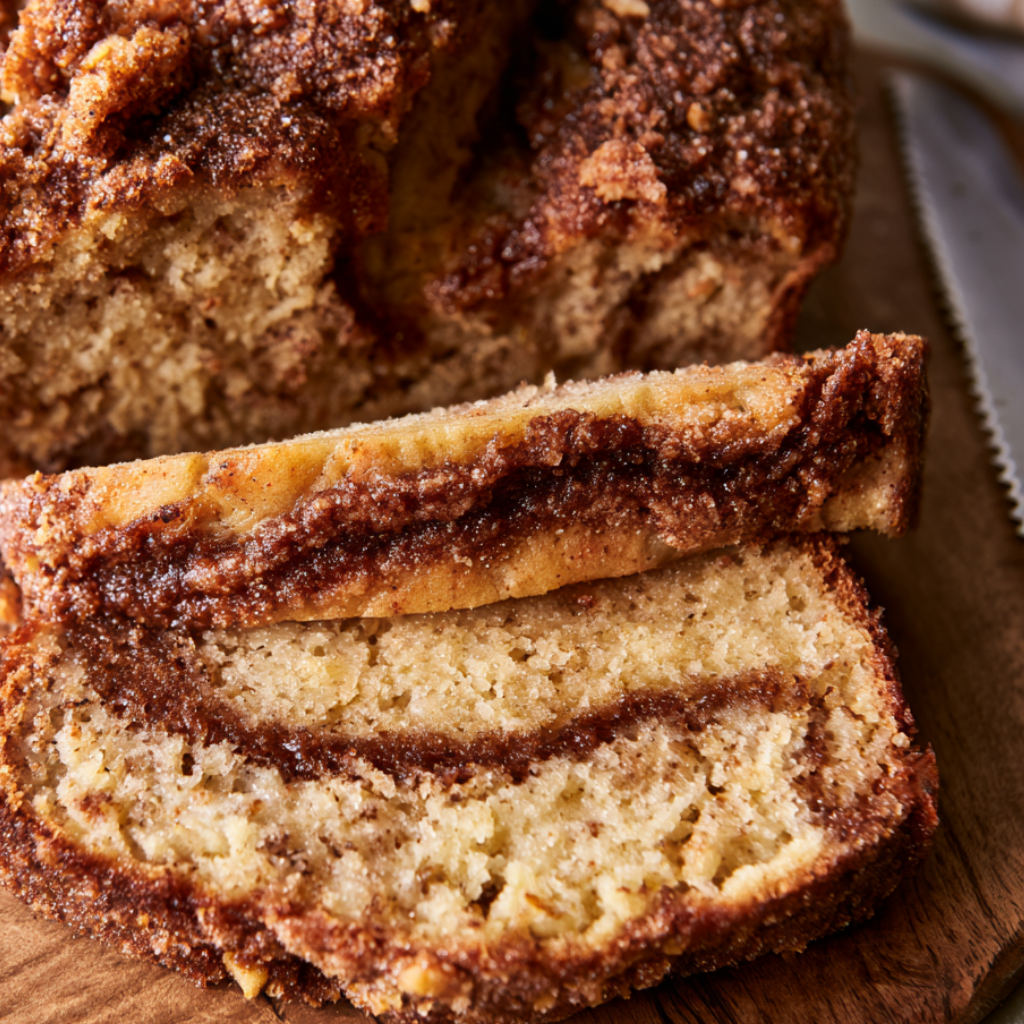 Best Ever Cinnamon Banana Bread-sliced