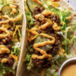 Big Mac Smash Tacos -closeup