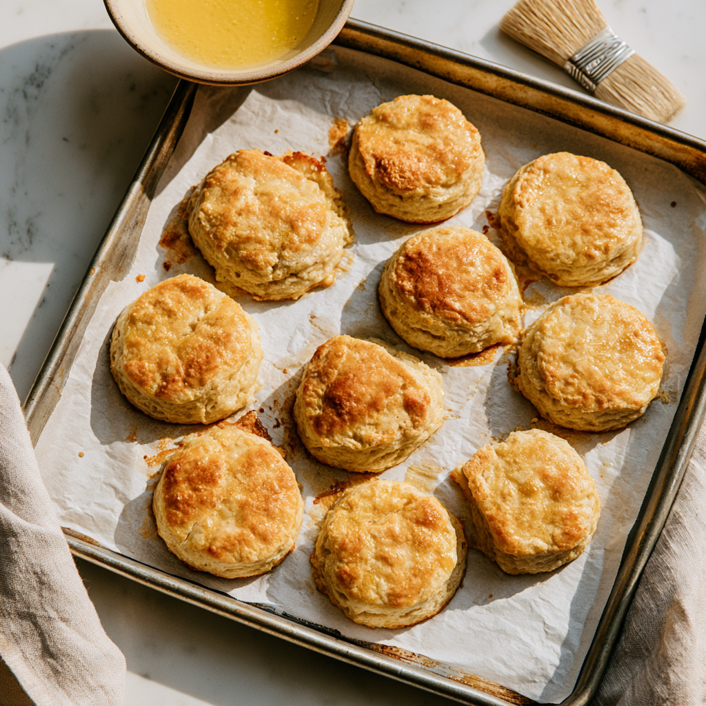 Biscuits and Gravy Breakfast Casserole-pre-bake biscuits