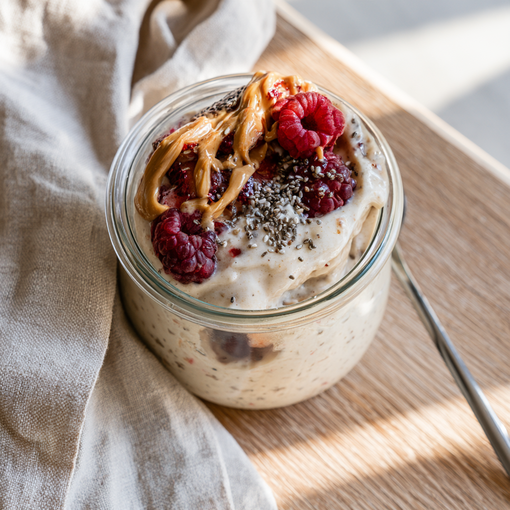 Blended Overnight Oats-served