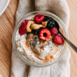 Blended Overnight Oats-top view
