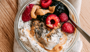 Blended Overnight Oats-top view