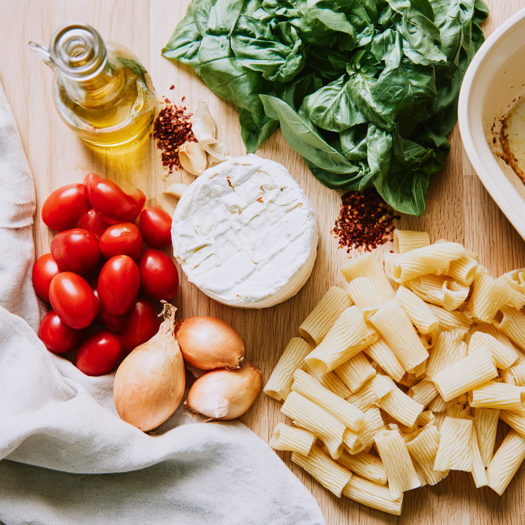 Boursin Cheese Pasta-ingredients