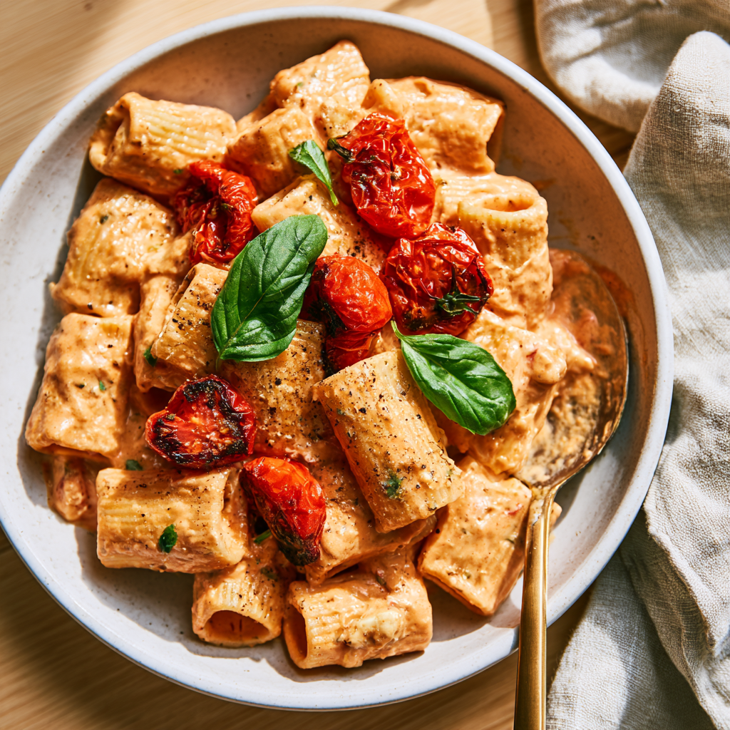 Boursin Cheese Pasta-served