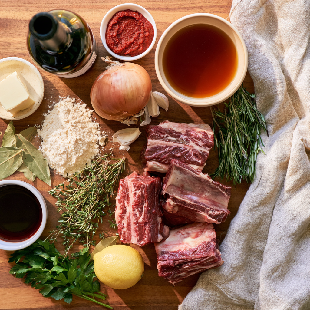 Braised Short Ribs-ingredients