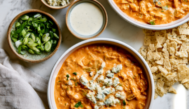 Buffalo Chicken Chili Crockpot Recipe-with toppings
