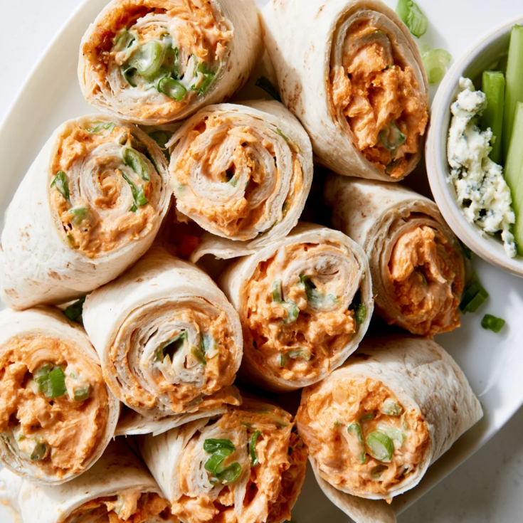 Buffalo Chicken Pinwheels