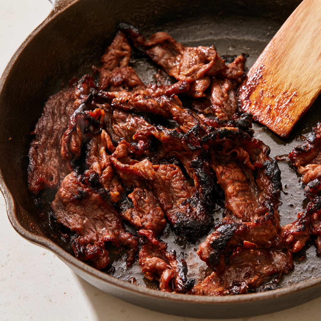 Bulgogi Beef — Easy Korean Meal Prep Bowls-glass container- Flash-Searing in Cast Iron