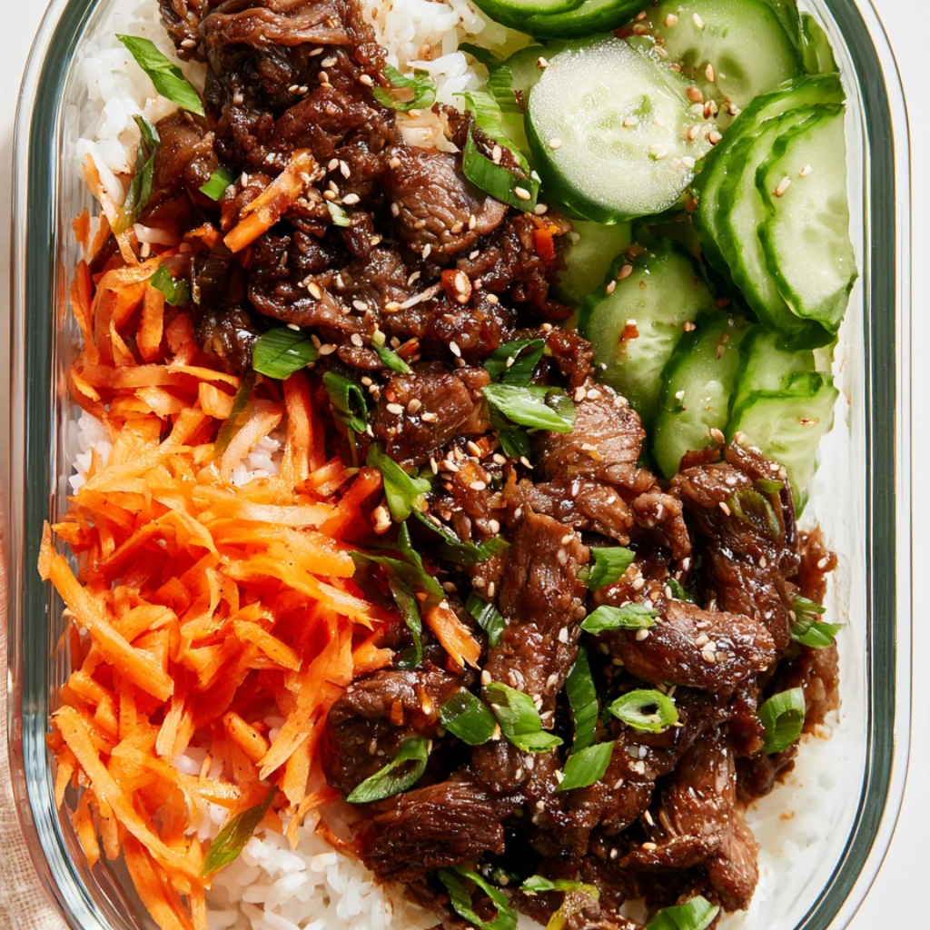 Bulgogi Beef — Easy Korean Meal Prep Bowls-glass container