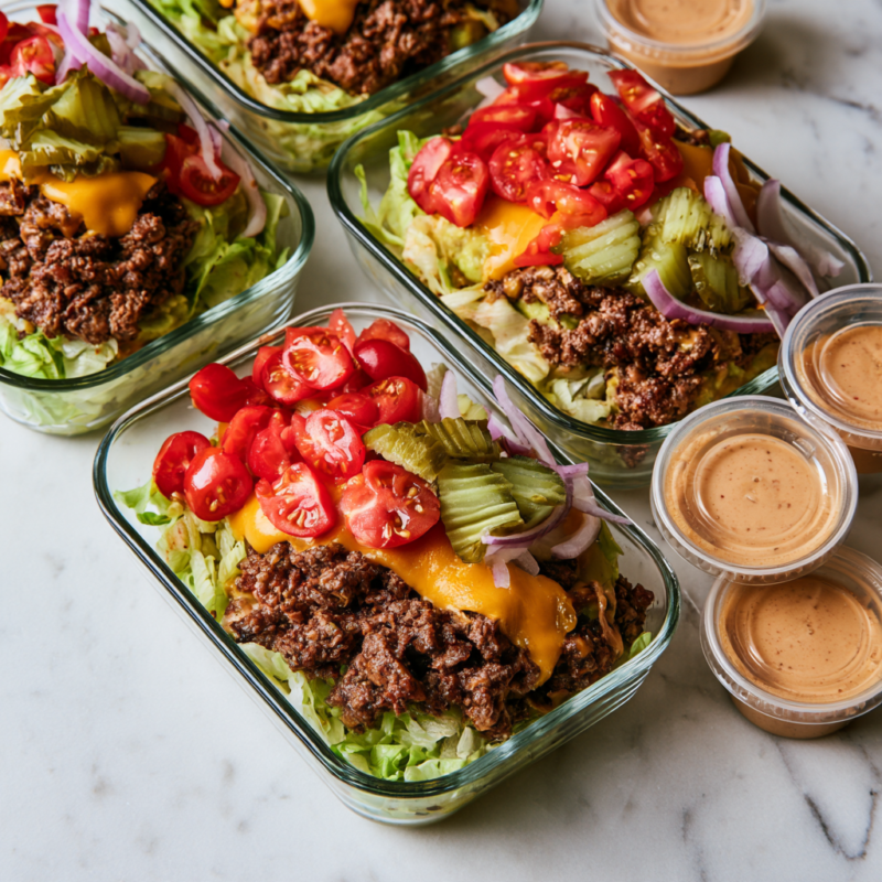 Burger Bowl Meal Prep