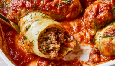 Cabbage Rolls with ground beef
