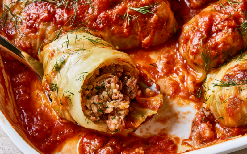 Cabbage Rolls with ground beef