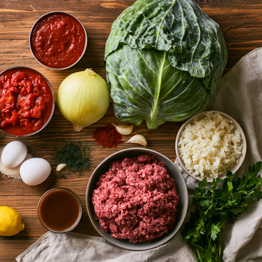 Cabbage Rolls-ingredients