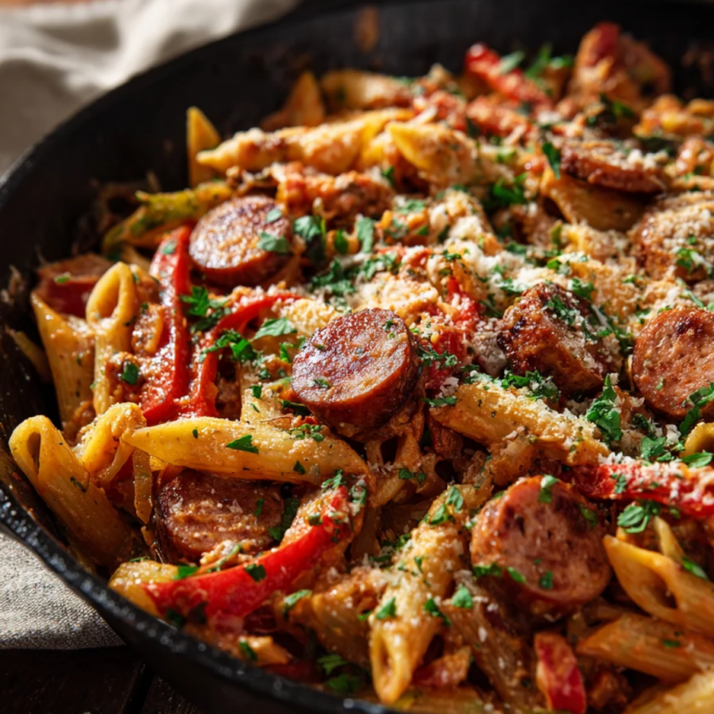 Cajun Sausage Pasta — One-Pot Creamy Penne