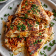 Cheesy Garlic Chicken Wraps-plated