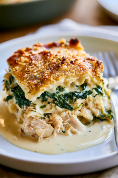 Chicken Alfredo Lasagna-Single Serving