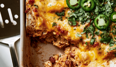 Chicken Burrito Casserole-baked