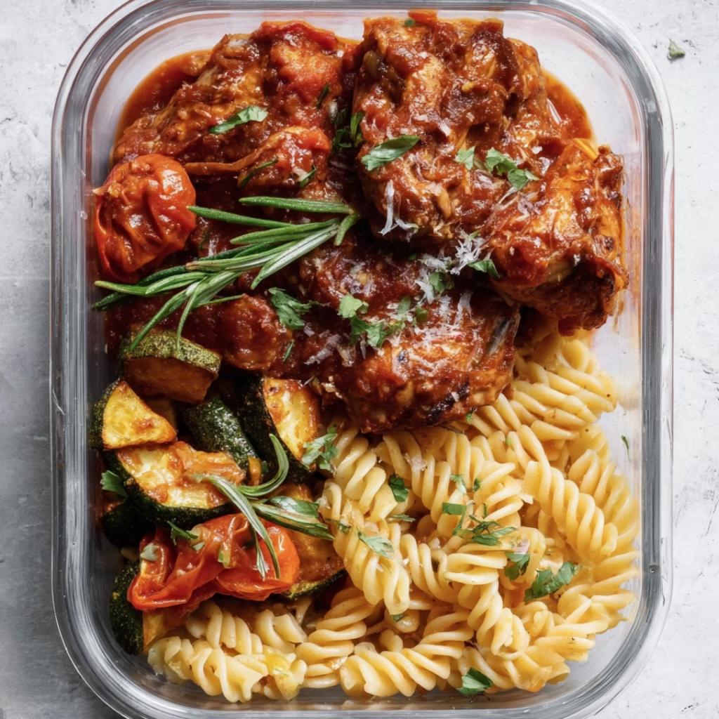 Chicken Cacciatore Crock Pot Recipe-meal prep