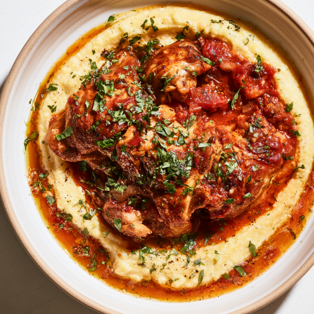 Chicken Cacciatore Crock Pot Recipe-served