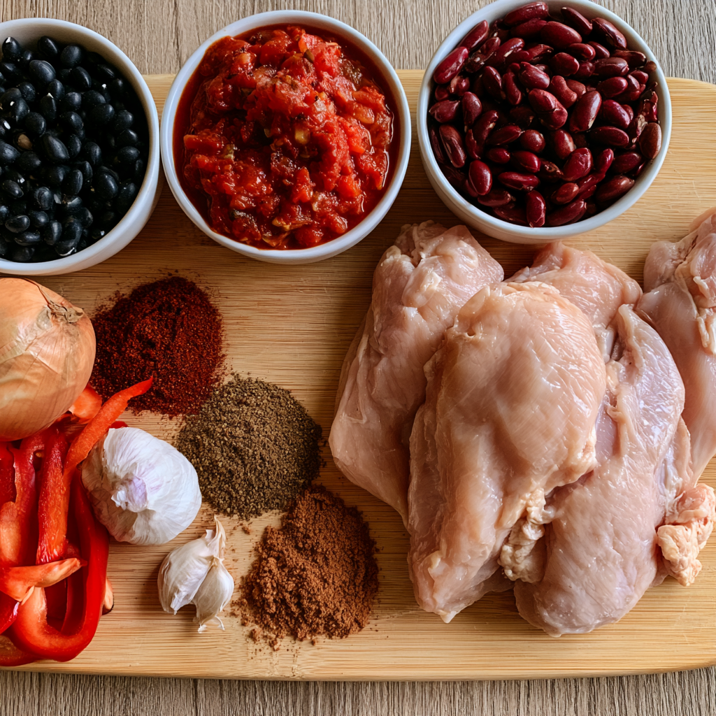 Chicken Chili Crockpot Recipe-ingredients