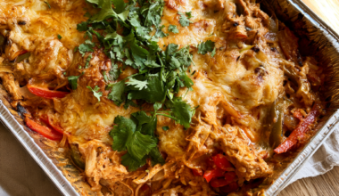 Chicken Fajita Casserole — Freezer-to-Oven-baked