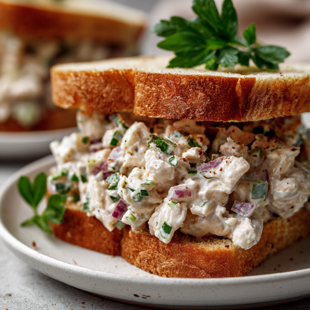 Chicken Salad Sandwich Recipe-closeup