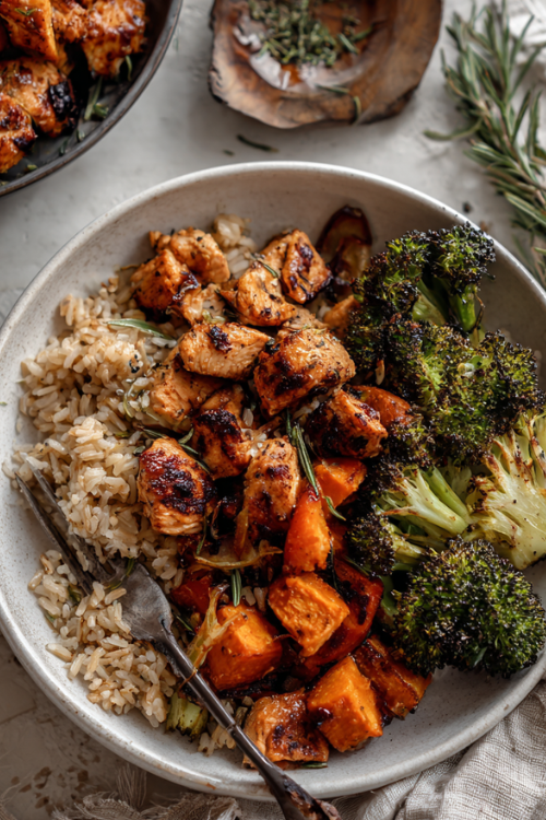 Chicken Sweet Potato Bowl-sheet pan